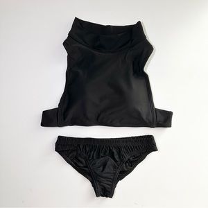 Two Piece Bikini Set Black Medium Size